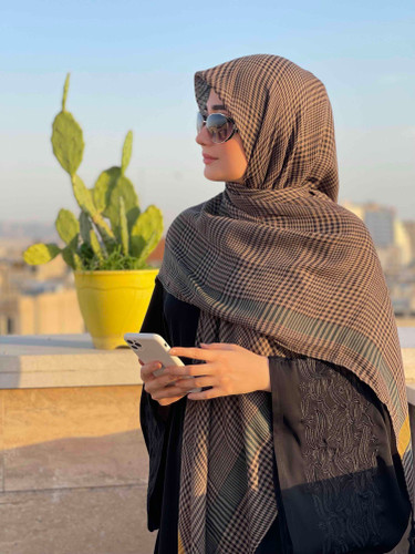 روسری چهارخونه مارینا